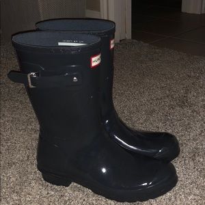 Dark Grey Short Hunter Rainboots